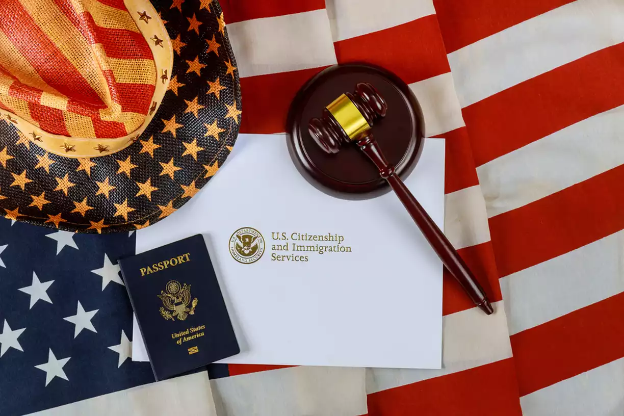 Patriotic memorabilia next to a paper that says UCSIS